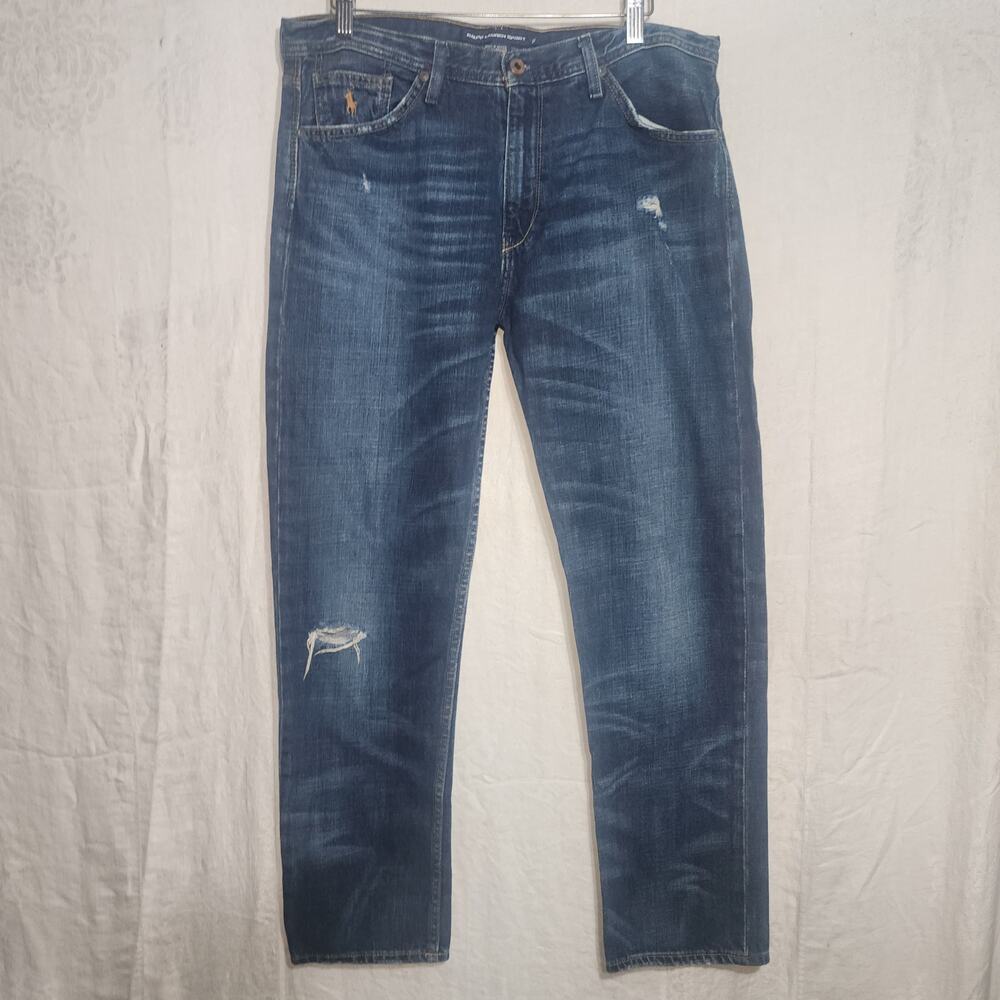 RALPH LAUREN Sport sz 29 Jeans denim pamts straight distressed